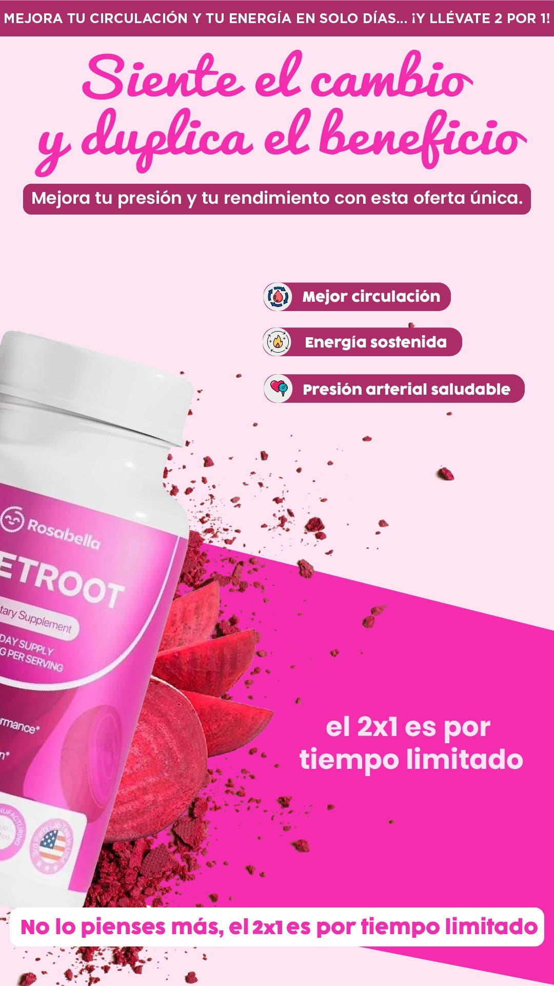 Beetroot| 2x1 en cápsulas de remolacha