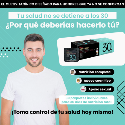 VitaPak +30| Energía, enfoque y salud en un solo sobre diario.