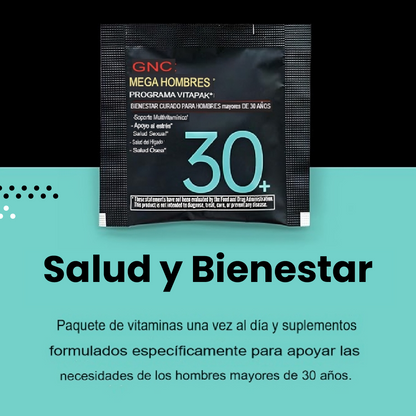 VitaPak +30| Energía, enfoque y salud en un solo sobre diario.