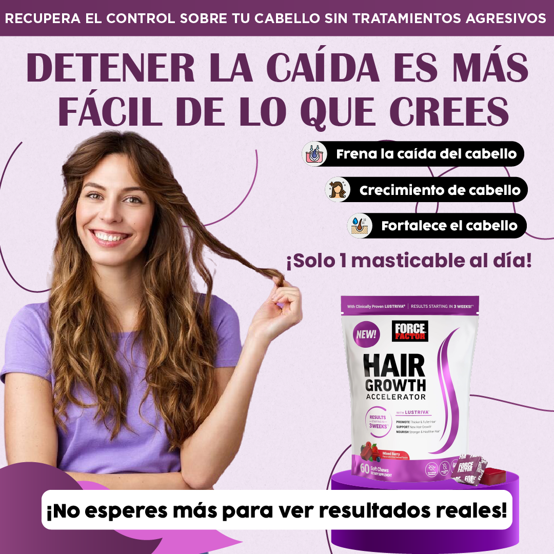 Hair Growth| No dejes que la caída del cabello te gane.