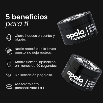 Apolo Bálsamo| Barba gruesa en menos tiempo.